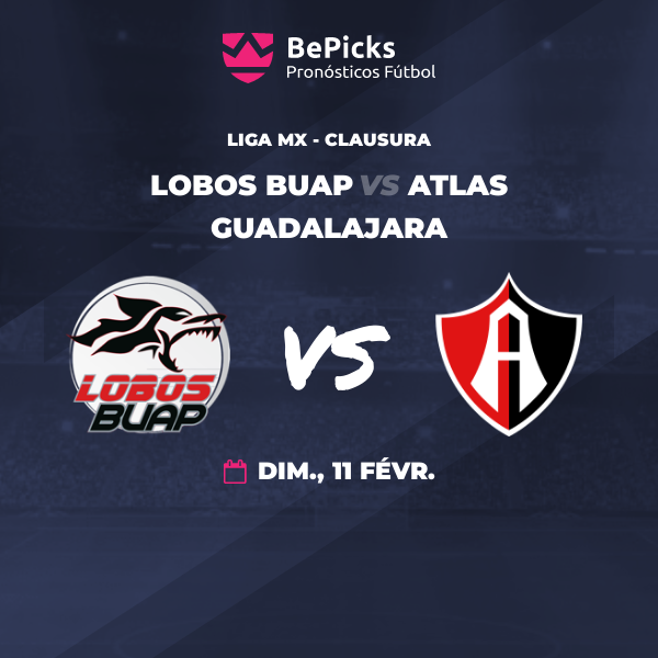 Lobos BUAP vs Atlas Guadalajara - Pronostic, précédent et statistiques