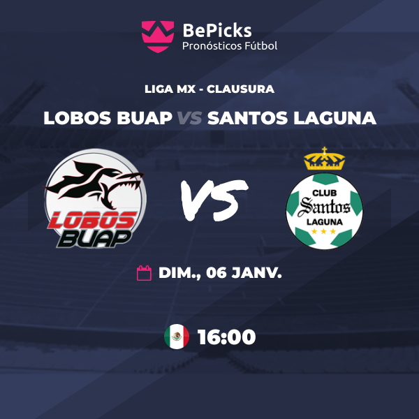 Lobos BUAP vs Santos Laguna - Pronostic, précédent et statistiques