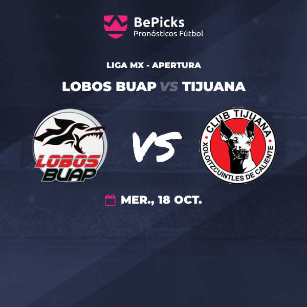 Lobos BUAP vs Tijuana - Pronostic, précédent et statistiques